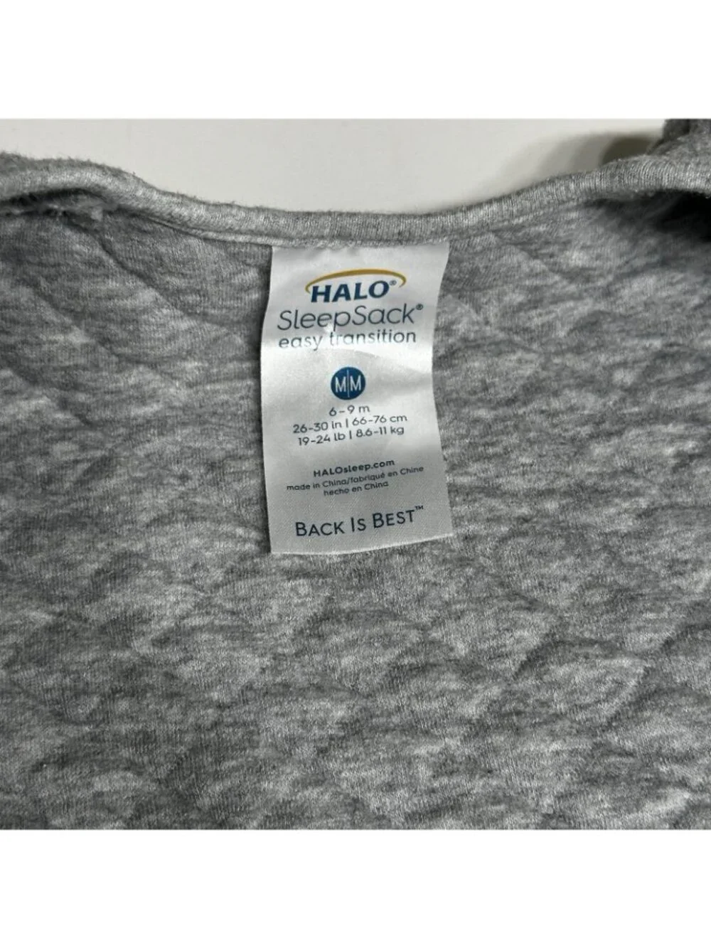 HALO Baby Unisex Easy Transition Cotton Sleepsack 6-9 months